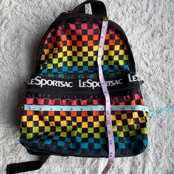 LeSportsac Rainbow Checkerboard Backpack Checkered Colorful‎ Candace School Bag main image 14